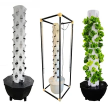 Indoor Automatic Hydroponic System for Home Tower Vertical Hydroponic Tower with Motor Ventilation