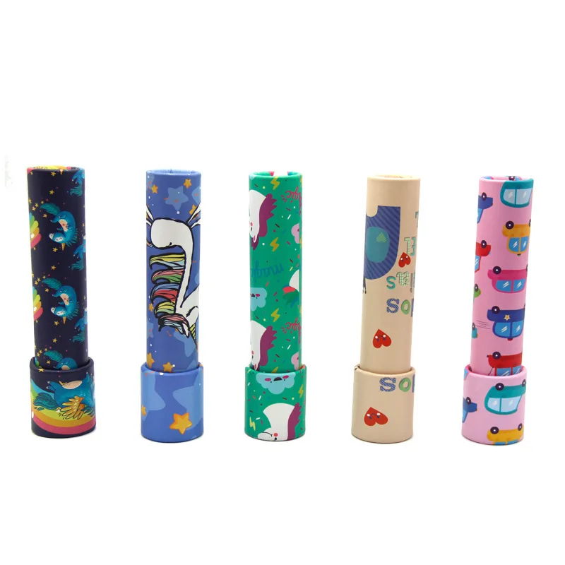 Wholesale magic Kaleidoscope Classic toys colorful wooden kaleidoscope for kids Magic Telescope Toy
