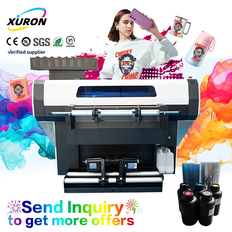 Xurong's Fully Automatic Roll-to-Roll UV DTF Printer with Patented Transfer Adhesion Technologies Multifunctional Condition New