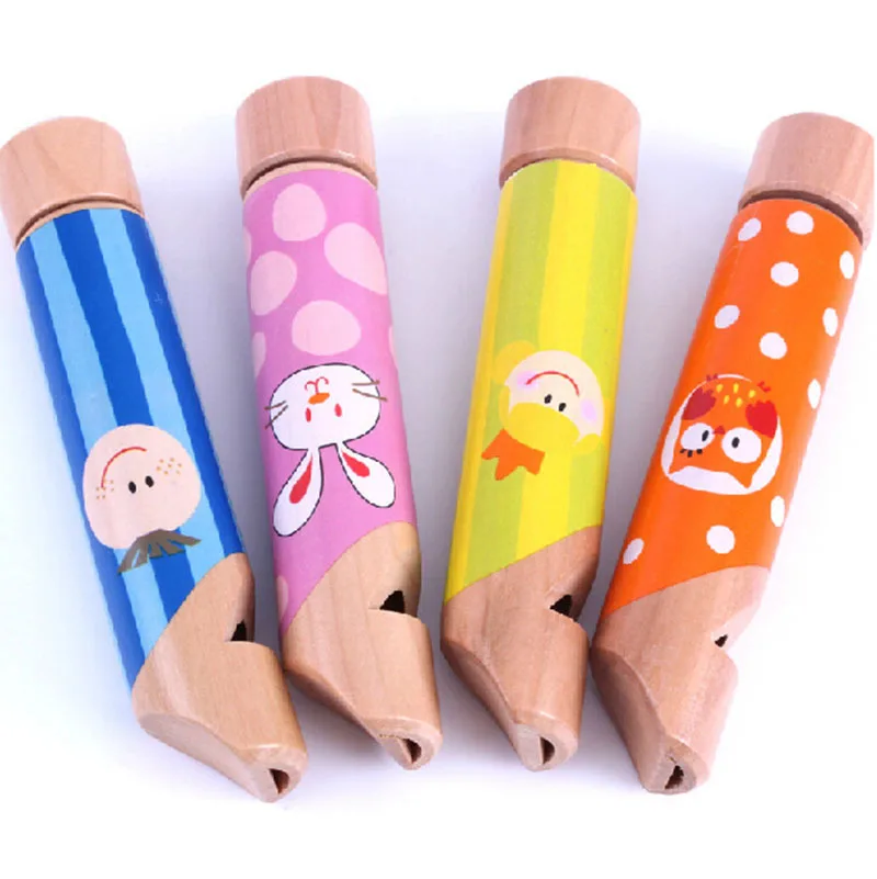 Classic Wooden Whistle Custom Print Wooden Toys Survivor Funny Children's Whistle Toys For Children