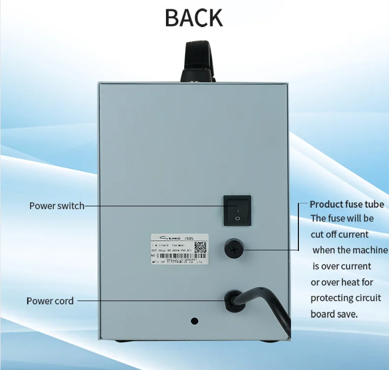 Hot Seller Sunkko 737g 1.5kw Intelligent Precision Pulse Welding 18650 Battery Spot Welder