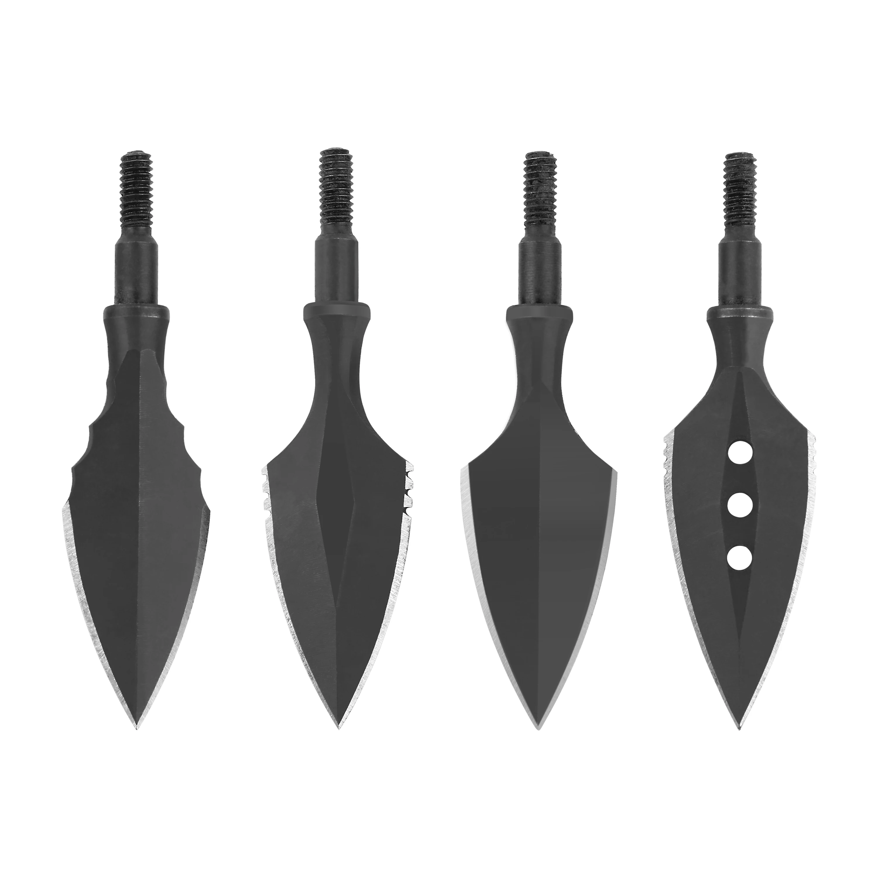 12-Piece Metal Arrow Tips Broadheads With Storage Case - Archery Practice & Training