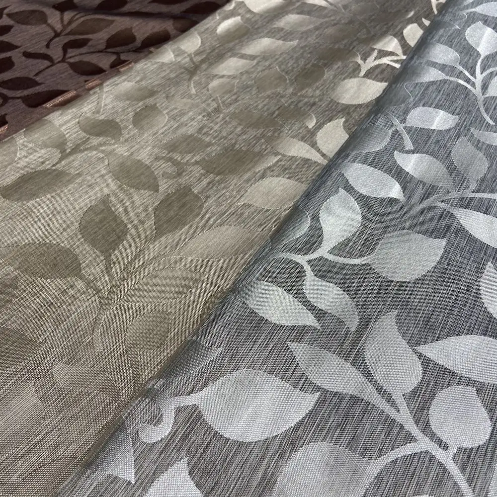 Beautiful And Shining Jacquard Satin Fabric 100 Polyester Fabric