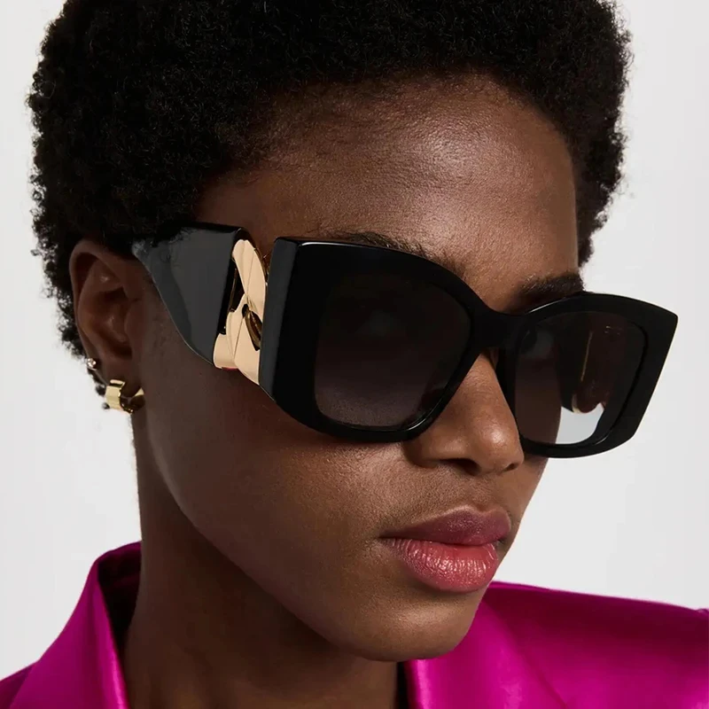 Cat Eye Sunglasses Women 2024 Luxury Brand Designer Vintage Y2k Punk Sun Glasses Amazon.com: mincl Sexy Y2k Punk Cat Eye Sunglasses Women  main image 4