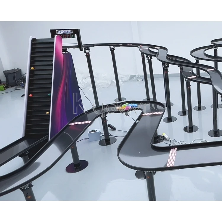 Professional Fubeca Fast and Furious Roller coaster Competition Billiards Run Game Marble Pinball Track Set Battle Race