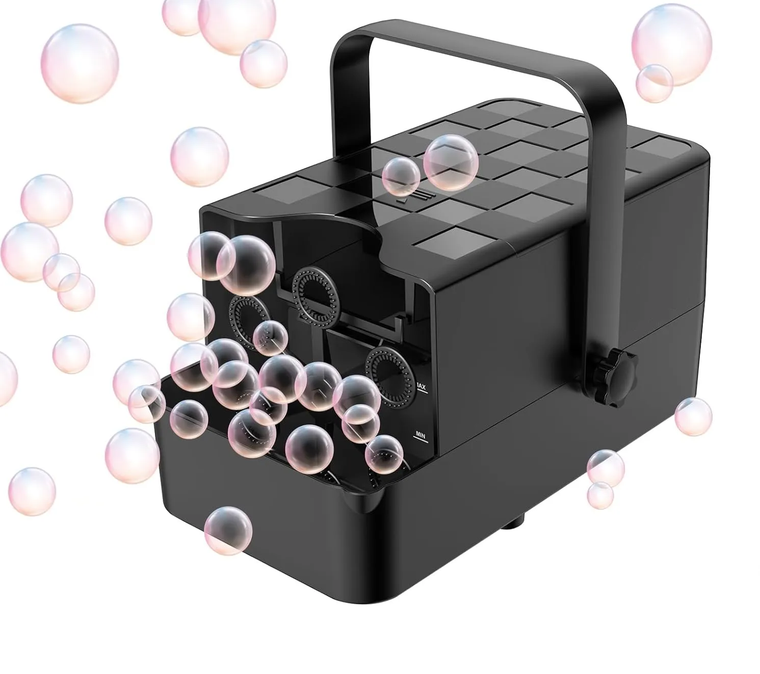 AutomaticBubbleMachine,3In1BubbleBlowerforKidsToddlers,PortableOutdoorBubbleMakerToysforSummerPartyWedding