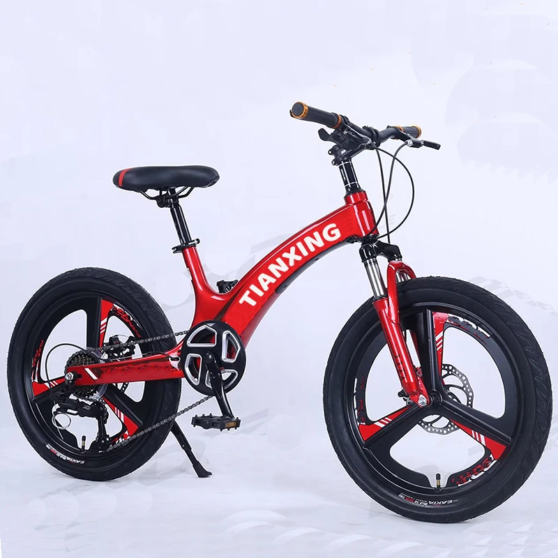Vélo Enfant 20 Pouces - Freins Disque - 6 Vitesses - Cadre Acier - Rouge Ou Vert