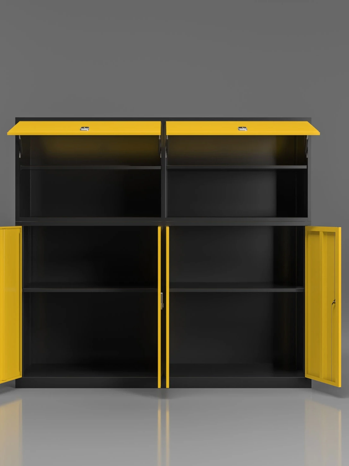 JZD Metal Car Parking Storage Cabinet Over Car Bonnet Storage Box Cabinet