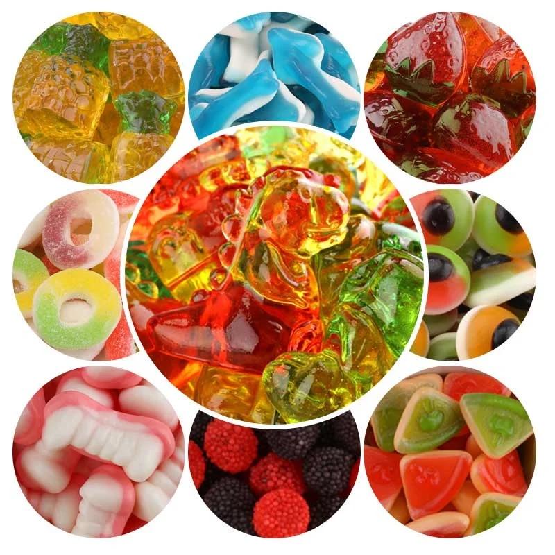 OEM/ODM Factory Assorted Candy Gummi Sour Sweet Soft Gummy Candy Halal Fruit Snacks Jelly Candy Wholesale