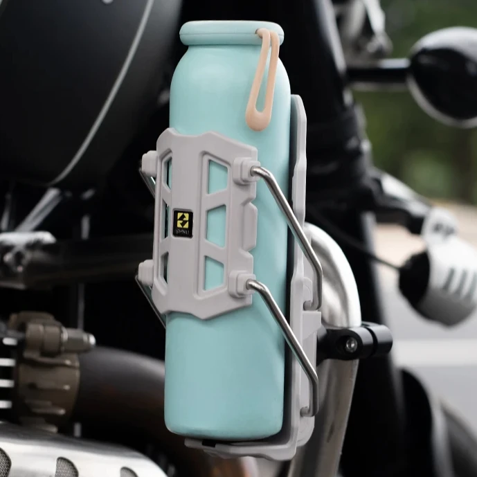 SMNU 360° Rotation Collapsible Storage Water Cup Holder Moto Motorcycle Adaptive Automatic Compression Cup Holder