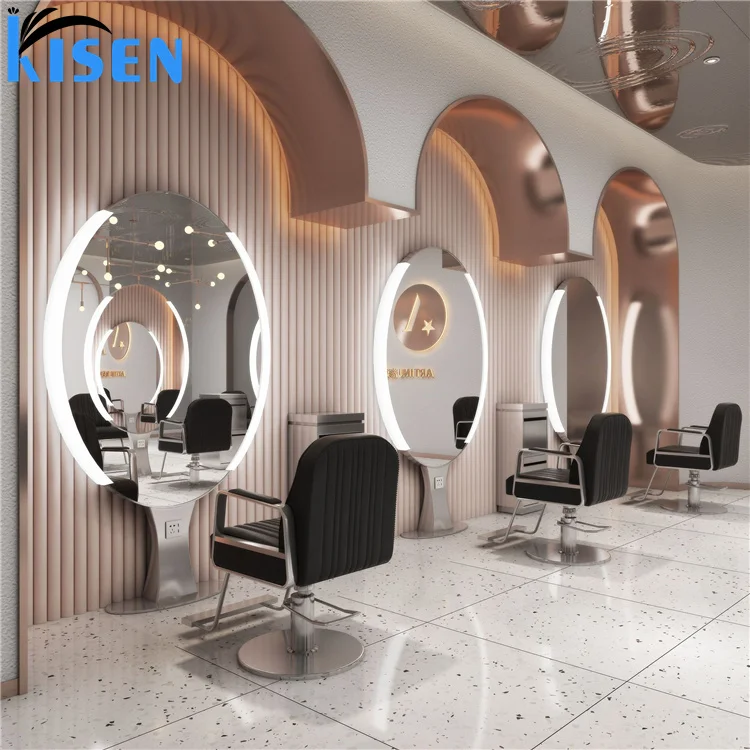 美容室　高級LEDミラー 美容室 高級LEDミラー 高級LEDミラーヘアサロンスタイリング