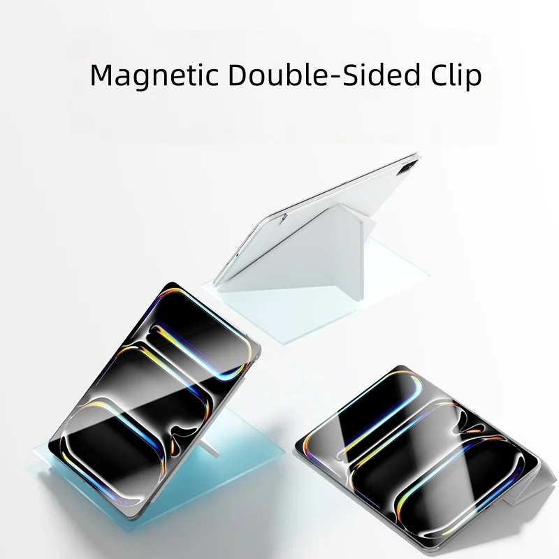 product factory wholesale customization tablet protect case for ipad magnetic double sided clip four corner drop protection laudtec-3