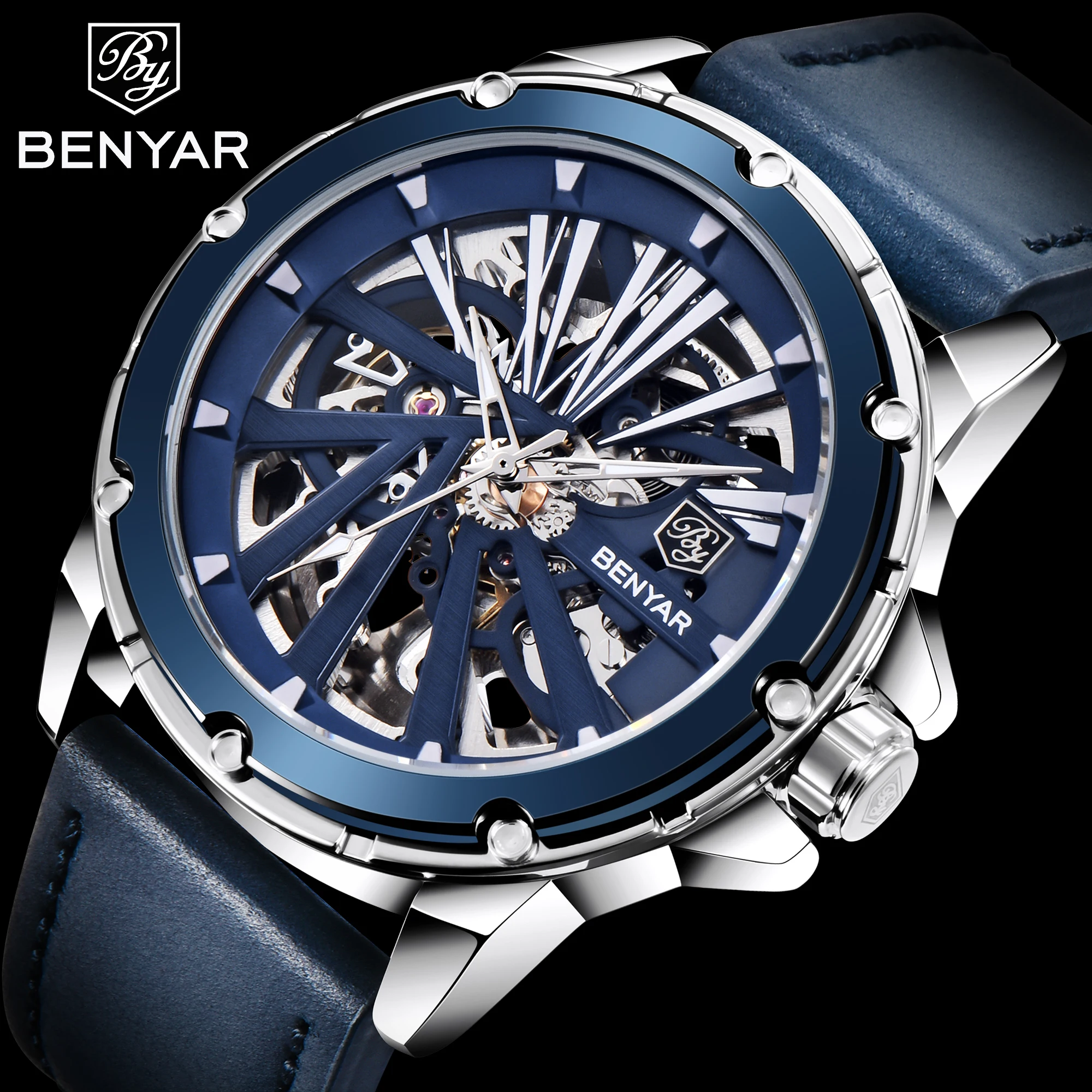 Benyar 5173 2021 New Simple Design Men's Automatic Mechanical Casual