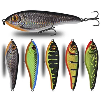 105/12cm Stainless Steel Submersible Gliding Swimming Style European Jerkbait Pike Bionic Artificial Hard Bait – Minnow – view 2