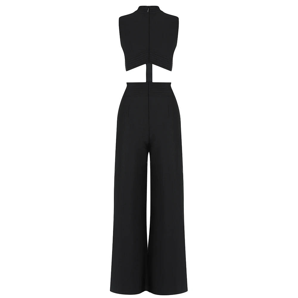 Monos Negros Sexys De Alta Calidad Para Mujer,Ropa De Noche De  Diseñador,Para Fiesta Y Club Nocturno,Bandage De Rayón - Buy Vendaje Mujer  Trajes,Fiesta Monos,Monos Product on Alibaba.com