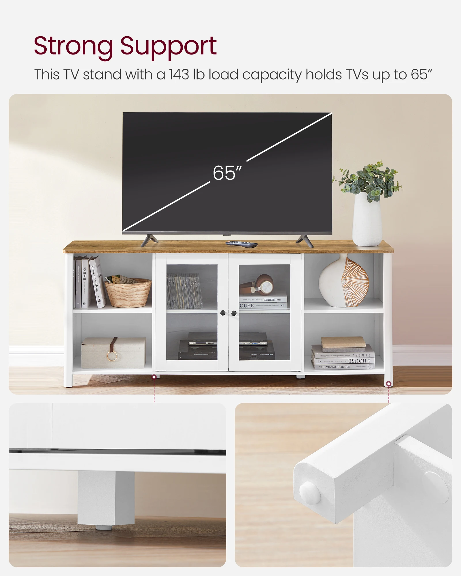 Vasagle Tv Modern Luxury Living Room Furniture Media Console Tv