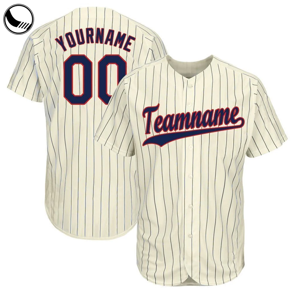 BETHERIVAL White and Gold Custom High Quality Stripe Full Button for Babies Custom Shirts Pullover Oakland Blank Baseball Jerseys Wholesale manufacture