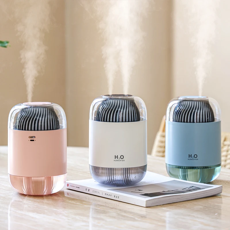 Household 1000ml Mini Humidifier USB Charging Cold Mist Evaporator Personal Space Air Humidifier Diffuser