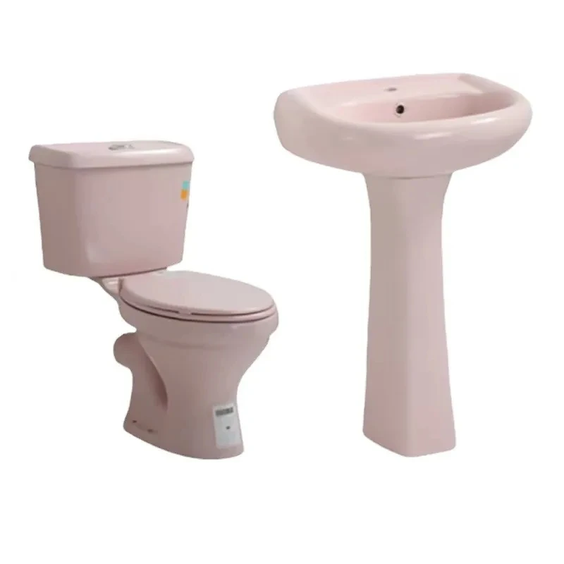 AIDI Cheap Economic Bathroom Set Two Piece Toilet and Basin Combination Bathroom