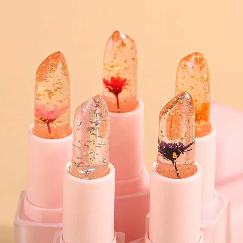 Lip Gloss Wholesale Bulk Your Logo Lipstick Crystal Jelly Temperature