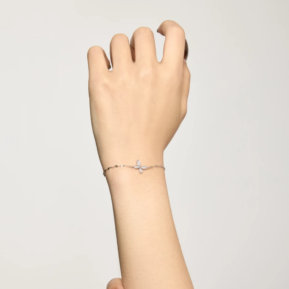 KAKODIY Elegance Exquisite Fashion 18K Gold Rhodium Plated 925 Sterling Silver Lip Chain 5A Cubic Zirconia Butterfly Pendant Bracelet Women detail 3