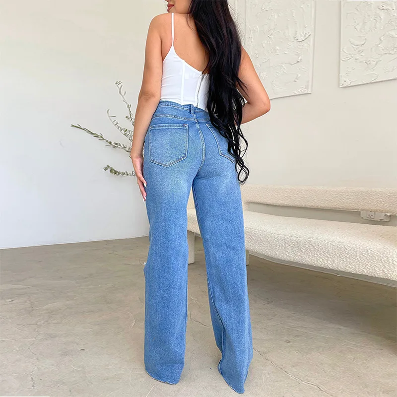 Manufacturer Custom Jeans Trousers Womens Latest