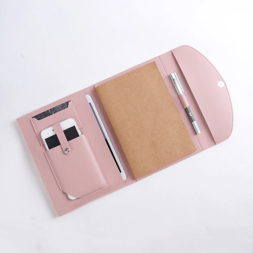 Персонализированный кожаный портфель розового цвета, органайзер для путешествий, органайзер для ноутбука
