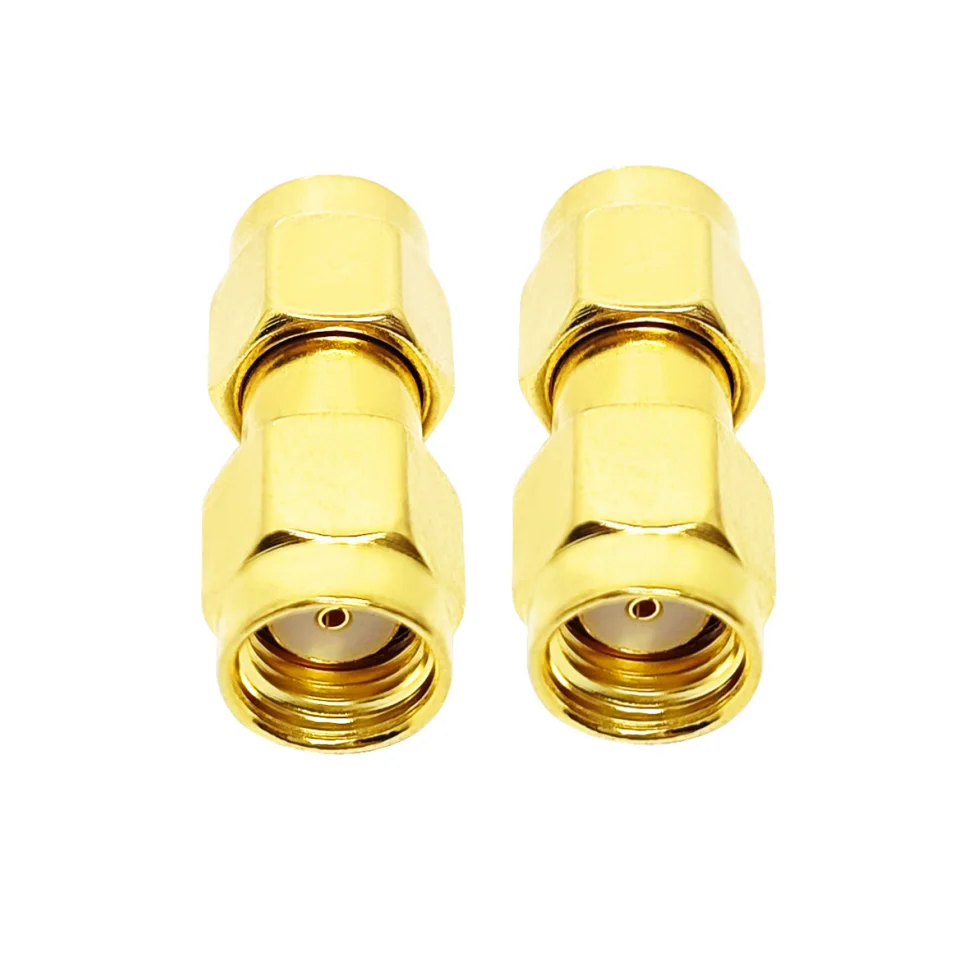 Factory Supply Adaptors 50 Ohm RP SMA Male to RP SMA Male RF Coaxial Connectors Adapters in Stock