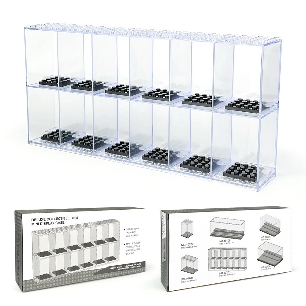 New Arrival Mini Figure Clear Display Box Building Blocks Brick Toy Display Cases for Figure