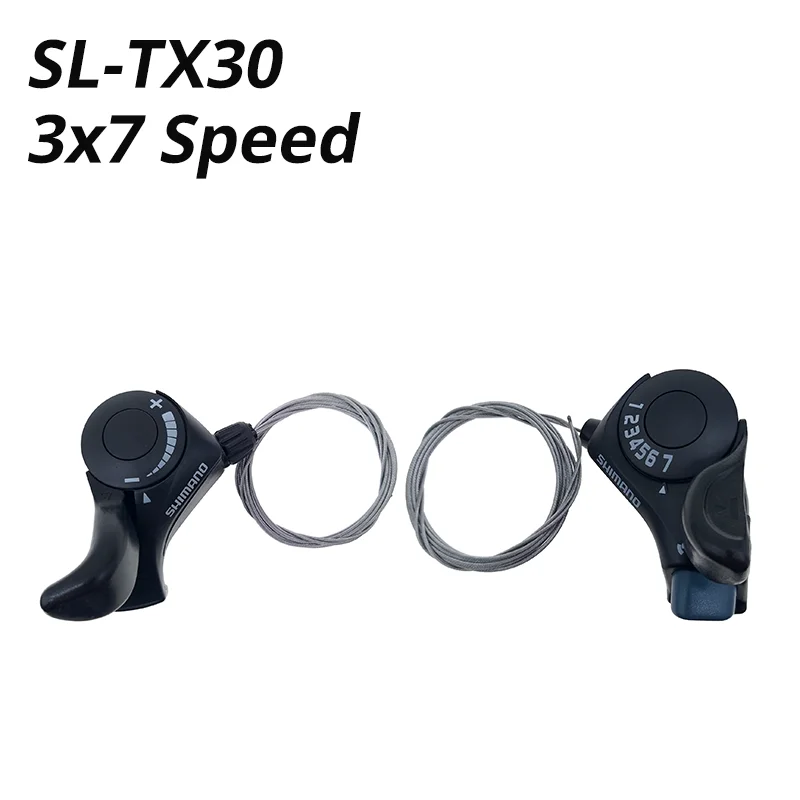 SHIMANO New Cambio Tourney sl-tx30 Pollice 3 x 7 velocità Leva del Cambio Set 