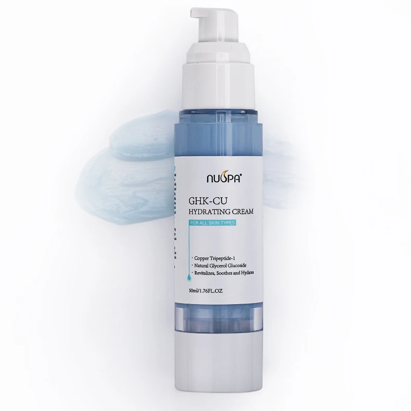 best ghk cu cream GHK-Cu Blue Copper Peptide Face Cream 4% 2400mg Night Moisturizer  Anti-Aging