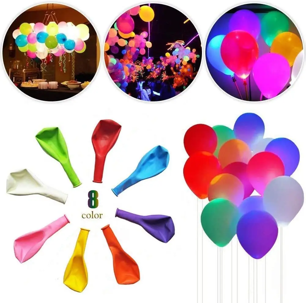 Low Price Wholesale Light Up Balloons Luminous Party Supplies For