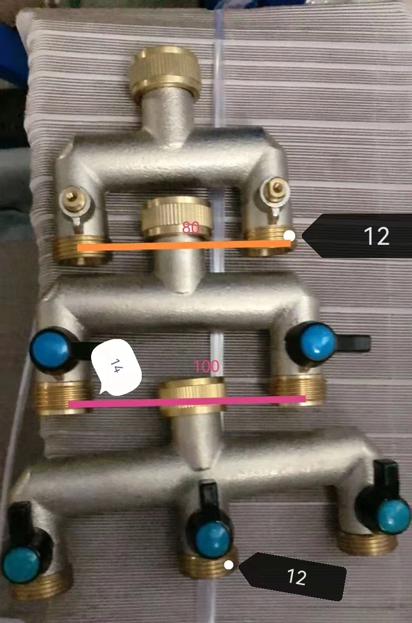 Латунный коллектор садовый оросительный шланг таймер сплиттер клапан Таймер коллектор