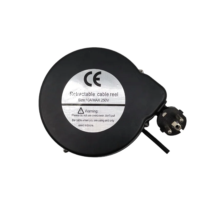 240v AC Retractable Extension Cable Reel Auto Cord Rewinder