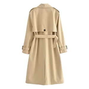 Down Arrival Fink Workwear 2026 Color Sleeve  Breathable Over Good New Fashion Plus Size L-4XL Women Fashion Trench Coat