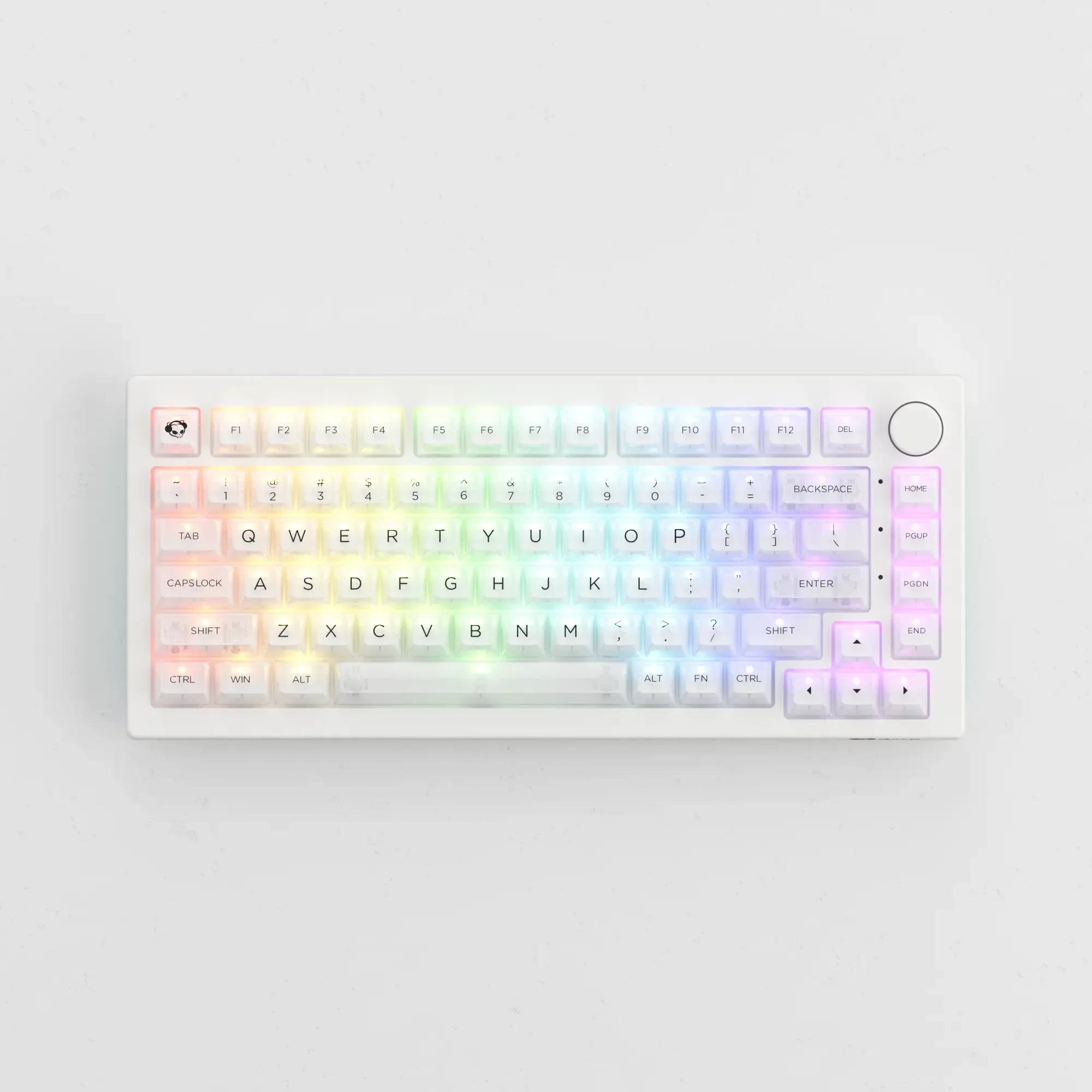 Akko Mechanical Keyboard Clear Translucent Keycap Set ASA Profile PC ...