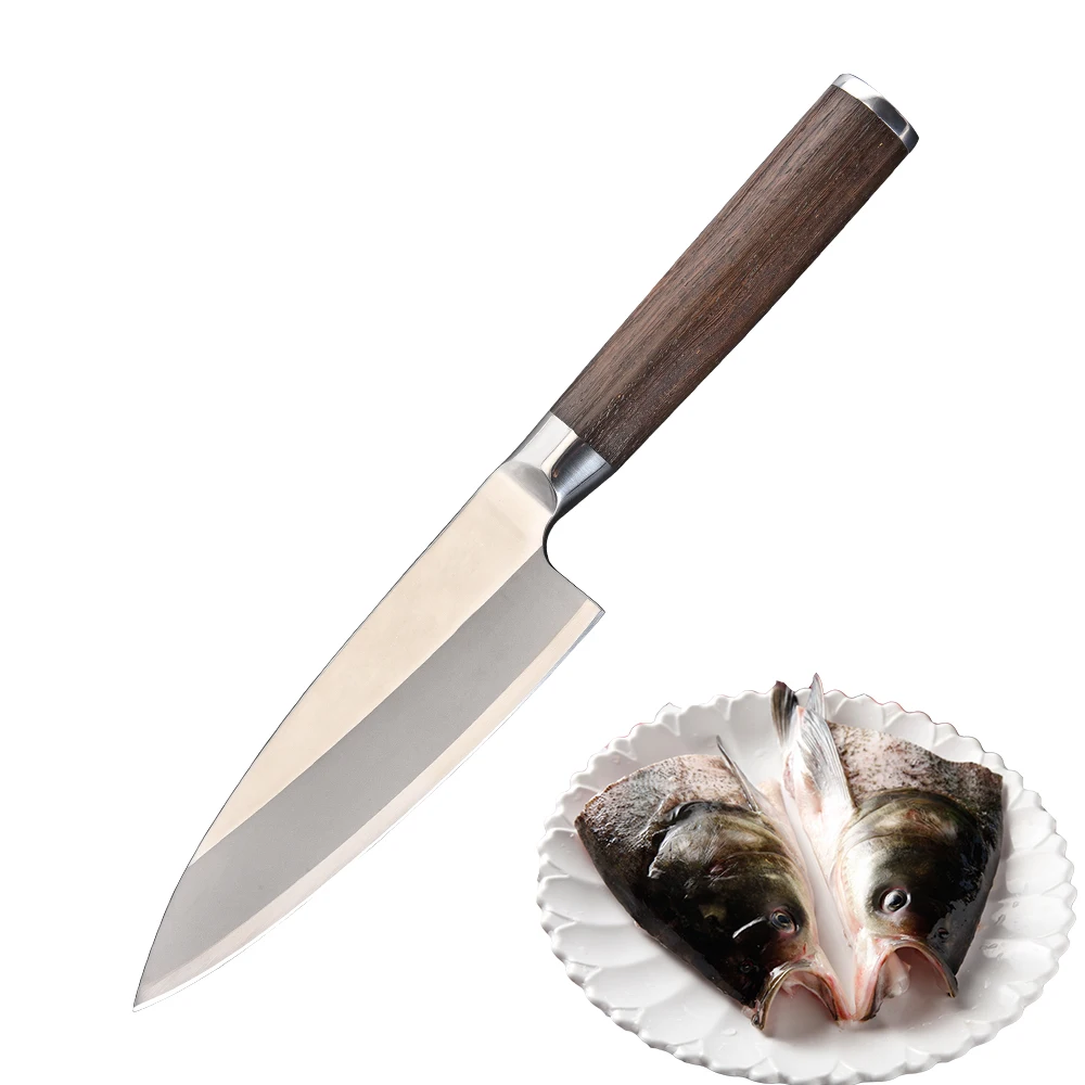 Wood Handle Damascus Steel Knife Japanese Style Private Label Master