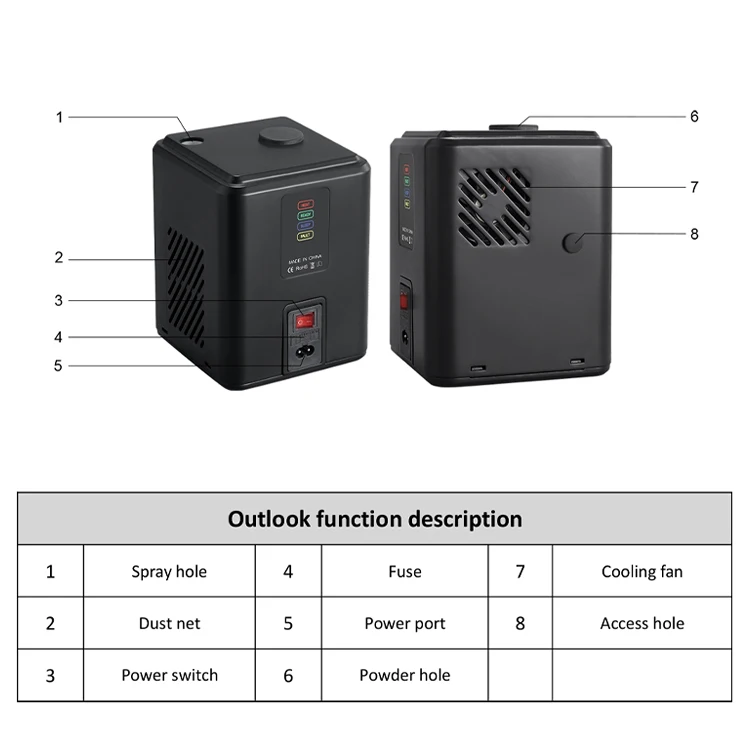 350w Fountain 3 Meters Mini Cold Spark Machine Wireless Cold Pyro  Machine Fireworks for Party Wedding Events
