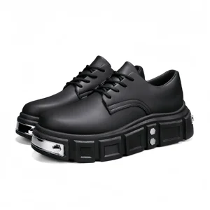 The Latest Design of Men's Thick-soled Lace-up, Fashionable and Durable Lace-up Walking Shoes and Casual Shoes