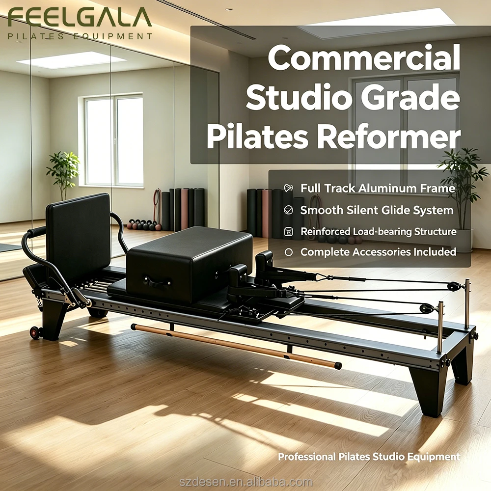Heavy Duty Aluminum Alloy Pilates Reformer Bed with Full Accessory Kit for product detail 1