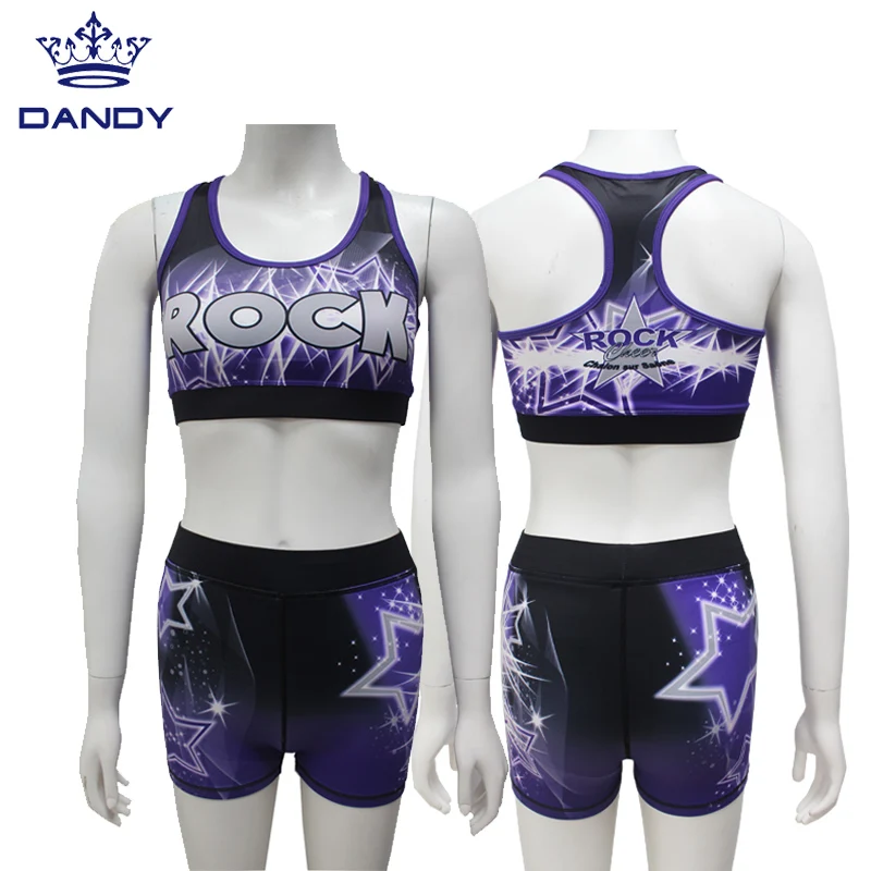 Wholesale Kids Cheerleading Uniforms Cheerleader Outfit Sublimation