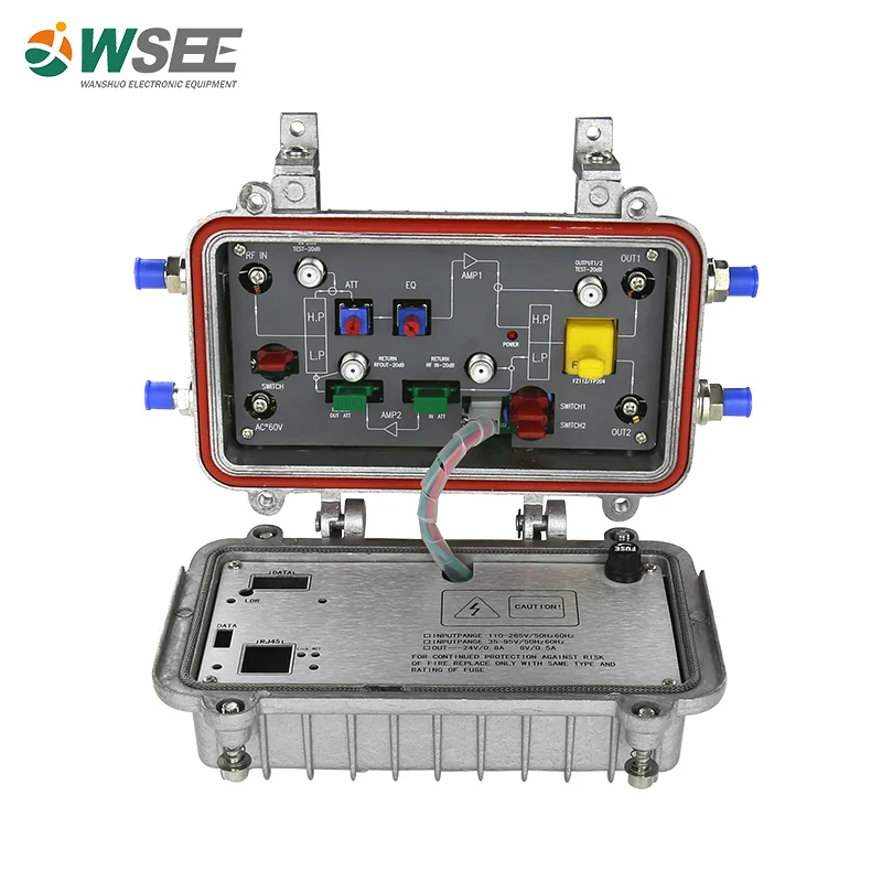 Hybrid Module Trunk Amplifier High Quality Cable Tv 30 Gain Line Amplifier