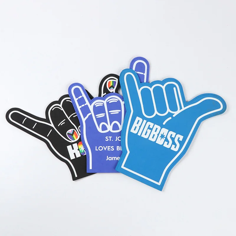 Lot De 3 Doigts Géants En Mousse De 45,7 Cm Pour Pom-pom Girl - Pour Le Sport, L'école, Les Loisirs Créatifs - Pour Les événements Sportifs, Les Jeux - Jaune