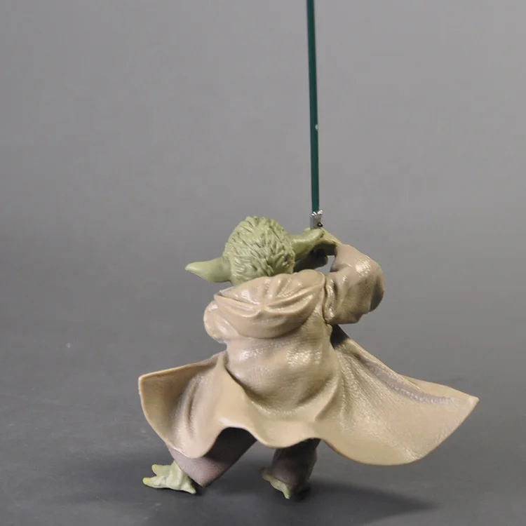 Starwars New Master Yoda Green Adult Halloween Toy Movie Character Baby Yoda with Sword Anime PVC Figure Toy