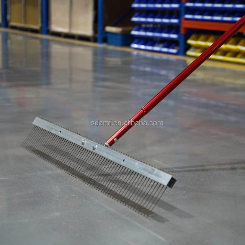 Concrete Texture Comb Cement Flat Wire Broom Concrete Steel Bristle Brush