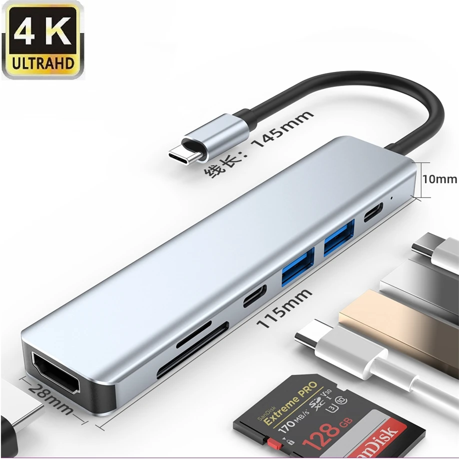 USB Type C Hub Adapter in Expansion Dock Station