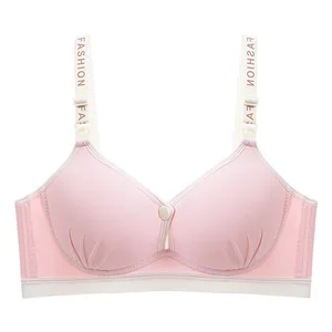 Pure Cotton Fabric English Shoulder Strap Nursing Bra, Breastfeeding Bra, Maternity Lingerie