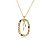 P gold neclace