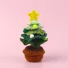 Green-Potted Christmas tree (with a small yarn base)