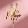 Doré (Grand Papillon Cœur Joyeuse Fête des Mères)